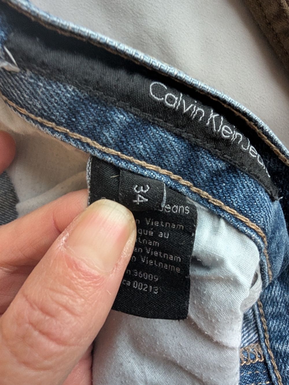 Calvin Klein Dark Blue Denim Jeans